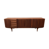 Teak enfilade stamped "TV furniture Paris"