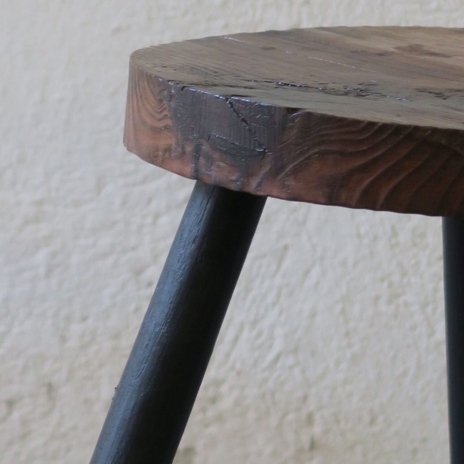 Pair of tripod farm stools