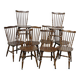 Set of 9 Vintage Scandinavian Bistro Chairs 1960