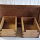 Solid oak wall console - 1950s