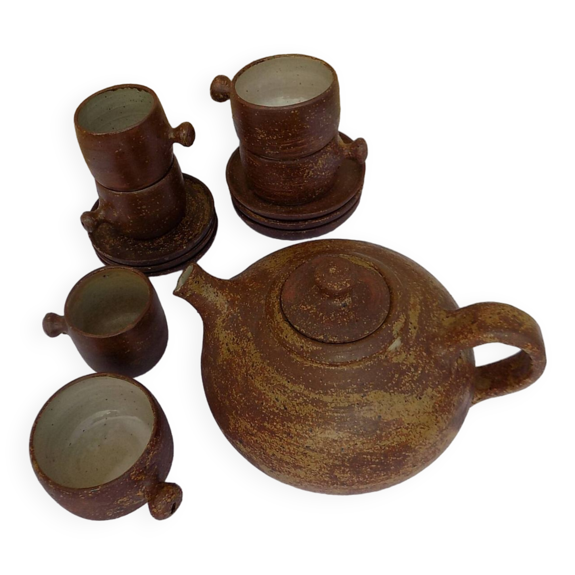 13 piece stoneware coffee/tea set