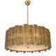 Contemporary- Modern Smoked-Fumè "Tropical" Chandelier Murano Glass by Simo