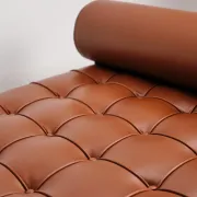 Meridian Barcelona in leather by Mies van der Rohe, Knoll International