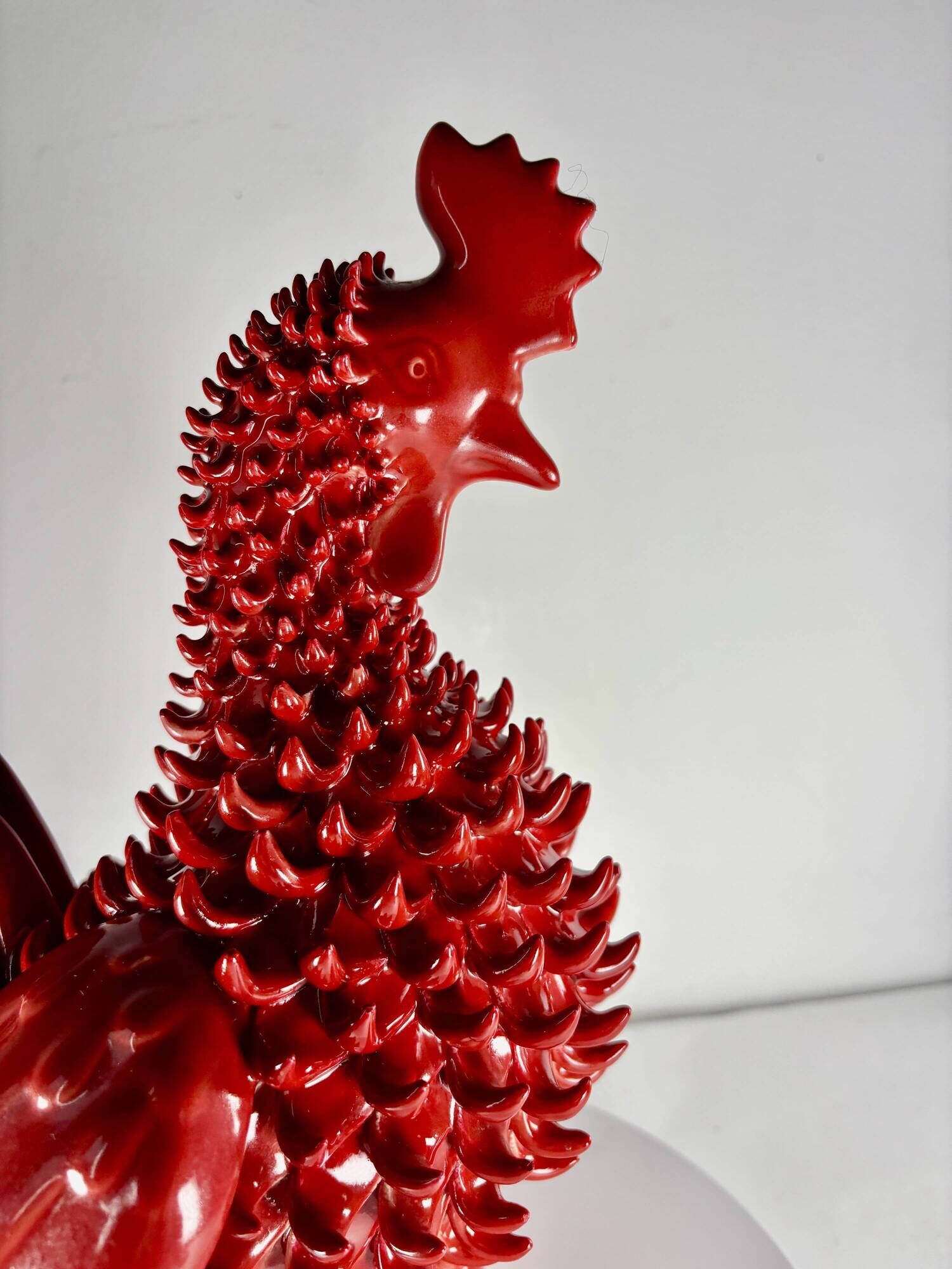 Vintage Behrend ceramic hen, 1960s, Italy, XL