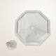 Octagonal glass decanter