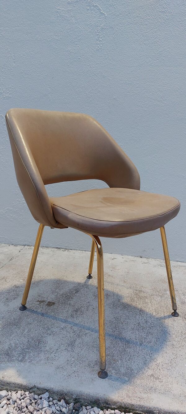 Chaise de bureau dit tonneau vintage 1960s