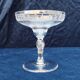 Baccarat crystal champagne glasses monogram 19th century