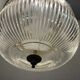 Vintage italian glass light pendant lamps, set of 2