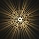 Lampe Pistillo, applique ou plafonnier en chrome Valenti Luce, design 1970
