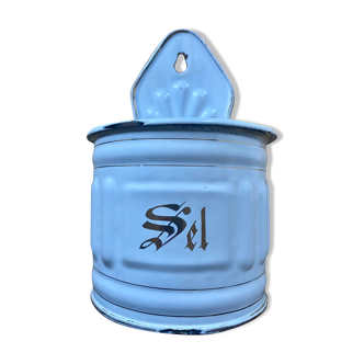 Enameled salt pot