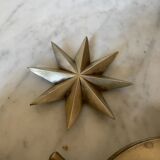 Cendrier rose des vents en laiton massif