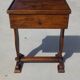 Bolster or end table with drawer, patina