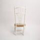 Napoleon 3 shabby white nurse chair