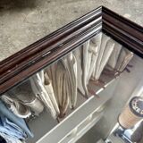 Miroir en bois foncé ☐ 49,5 x 40 cm