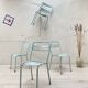Suite de quatre chaises Tolix T2, vers 1950.
