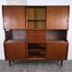 Double enfilade bar in teak by Poul M. Jessen for PMJ Viby, Denmark, 1950.