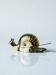 Vintage Italian snail butter dish, silver-plated, 1970s