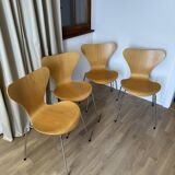 Set of 4 Serie 7 chairs (3107) by Arne Jacobsen / Fritz Hansen