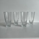 Set of 4 glasses with orangeade H: 12,5cm