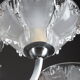 Art Deco chandelier in nickel-plated metal and copper