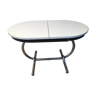Table ovale originale en formica des années 60
