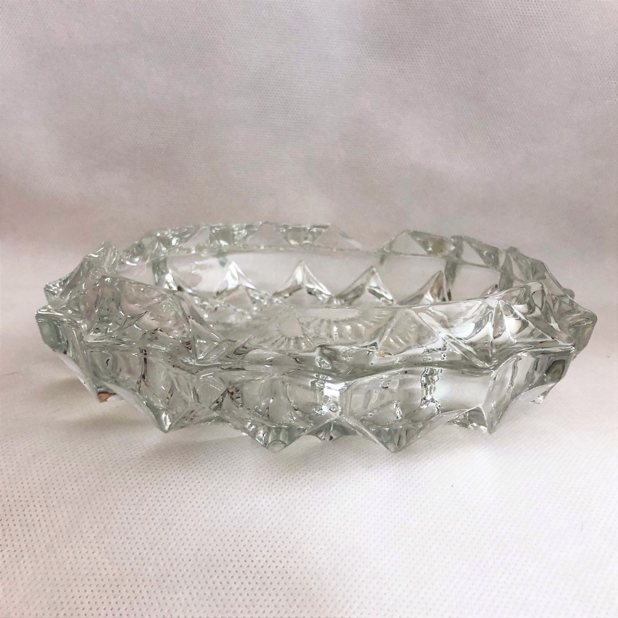 Cendrier vide-poche en cristal France