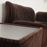 Armchairs Emmetre with Table by Guido Fareschini for Mariani, 1970s, Set of 4