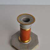 Royal Copenhagen Crackle glaze porcelain candle holder,Denmark 1950s