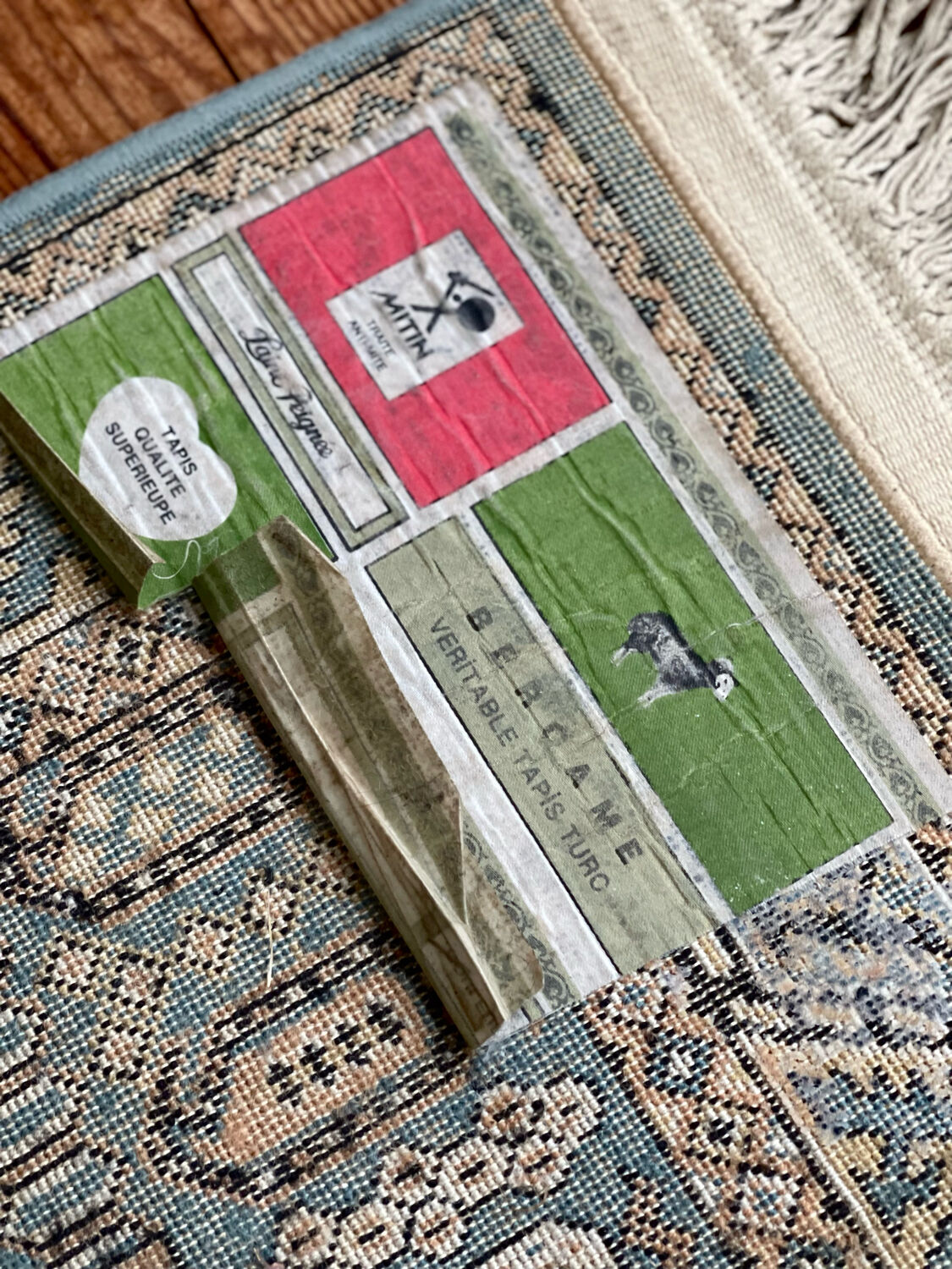 Turkish wool carpet, 165x80 cm