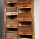Antique archive cabinet with roller doors