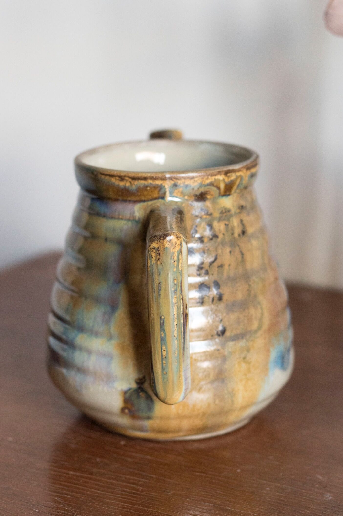 Vintage enamelled pitcher