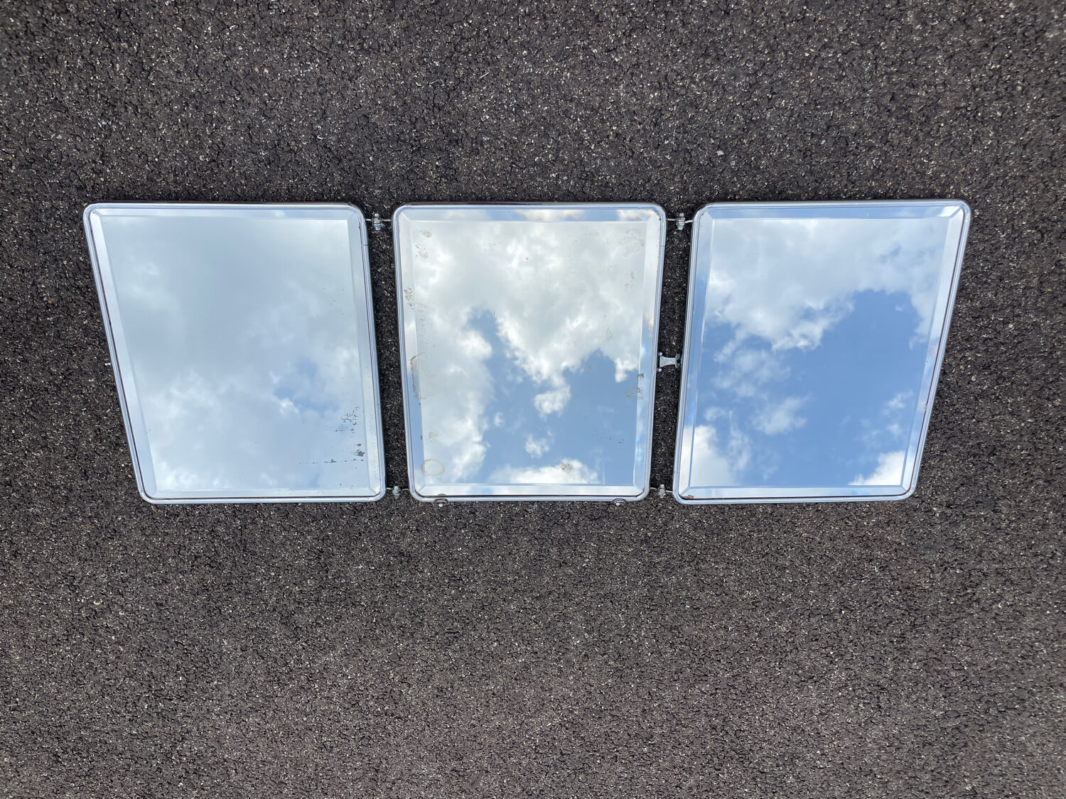 Triptych mirror of barber 60x40cm