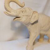 Large Art Deco ceramic white elephant from the 60s