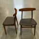 Paire de chaise Henning Kjaernulf pour Bruno Hansen, Danemark, 1960