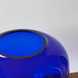 Cobalt blue blown glass vase