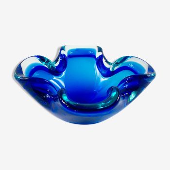 Sommerso Murano Glass Ashtray or Bowl, Italy, 1960s