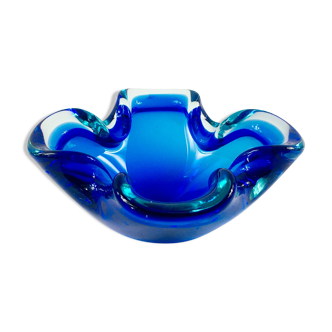 Sommerso Murano Glass Ashtray or Bowl, Italy, 1960s