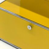 USM Haller cabinet in yellow