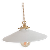 Suspension plate opaline ancienne