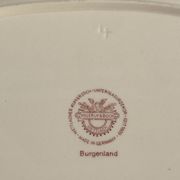Oval flat Villeroy and Boch, model Burgenland red