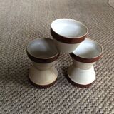 Series of 5 sandstone ramekins