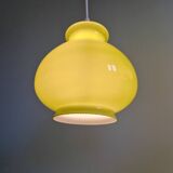 Vintage green opaline pendant light (4 available), 1960-70