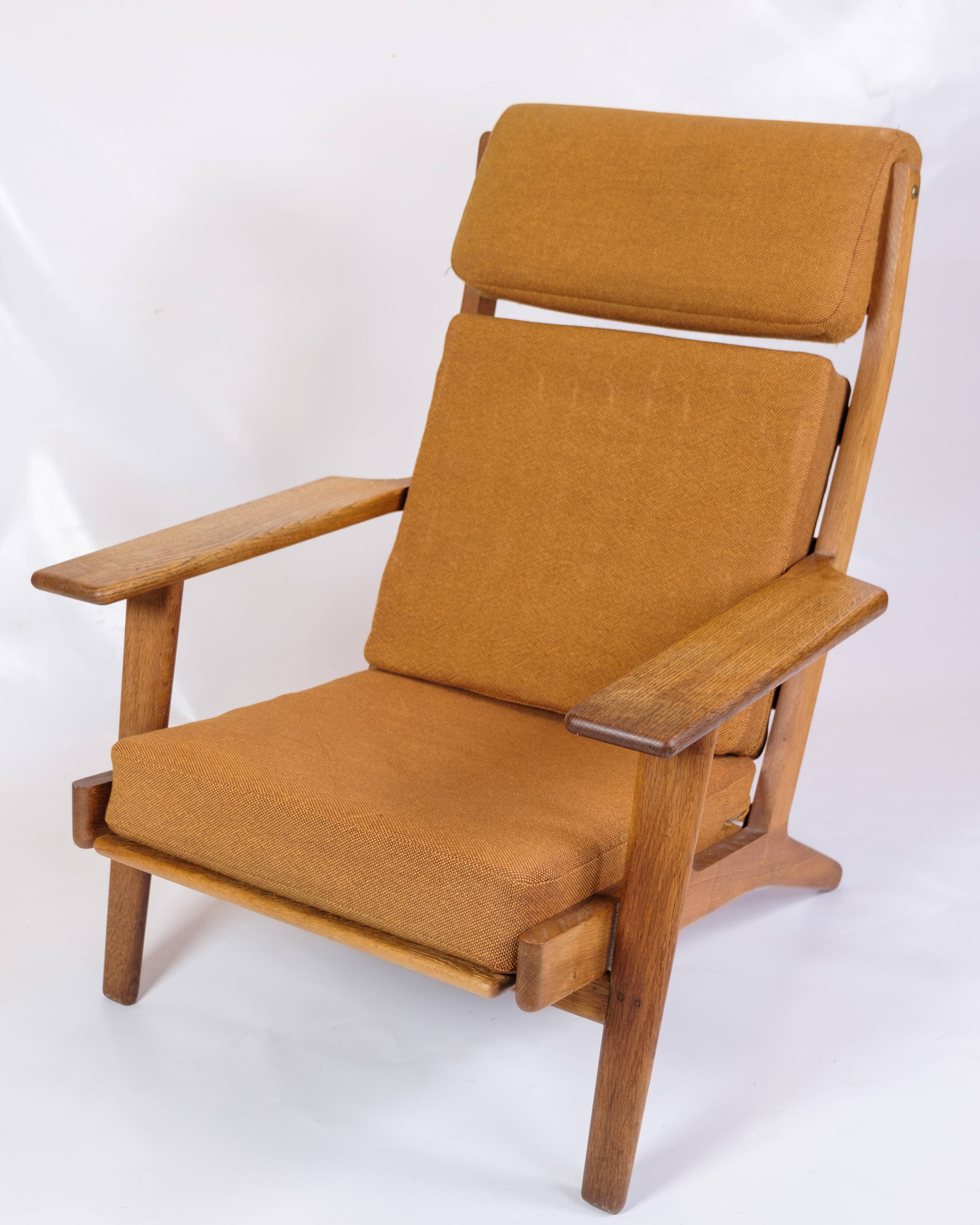Armchair Model GE290a With High Back Made In Oak By Hans J. Wegner