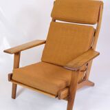Armchair Model GE290a With High Back Made In Oak By Hans J. Wegner