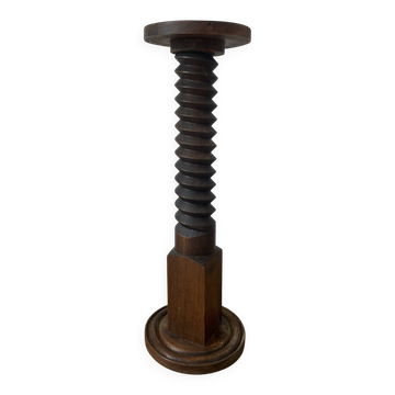 Column support screw for wooden press