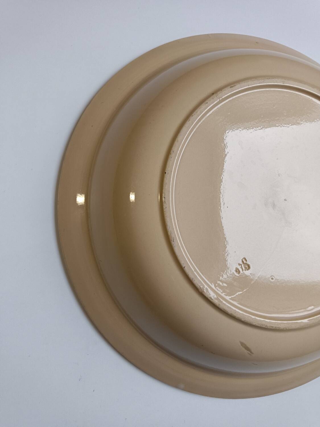 Large Badonviller art deco deep dish