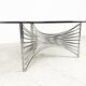 Space age chrome wire coffee table, 1970s