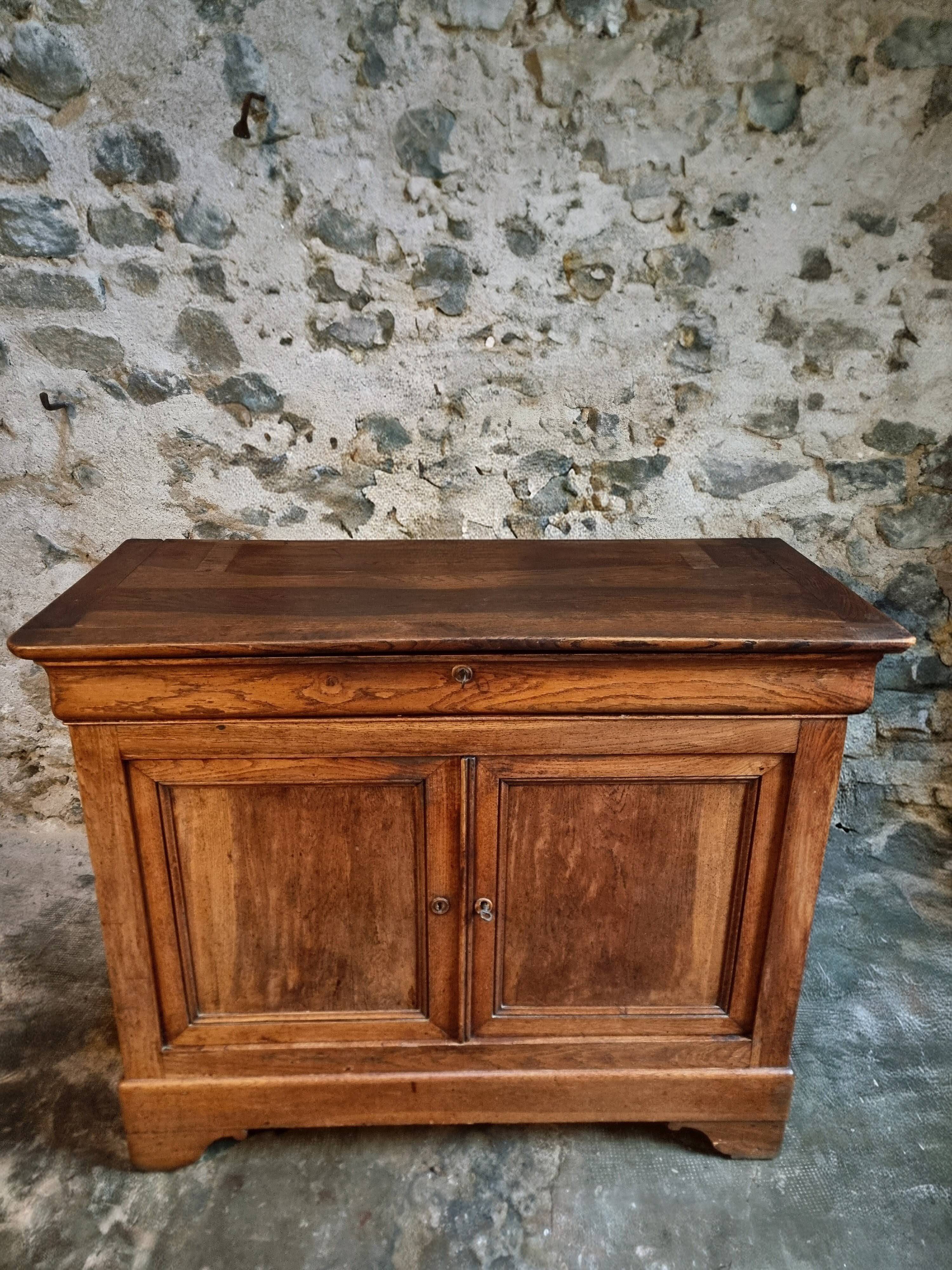 Antique French oak sideboard – 19th century