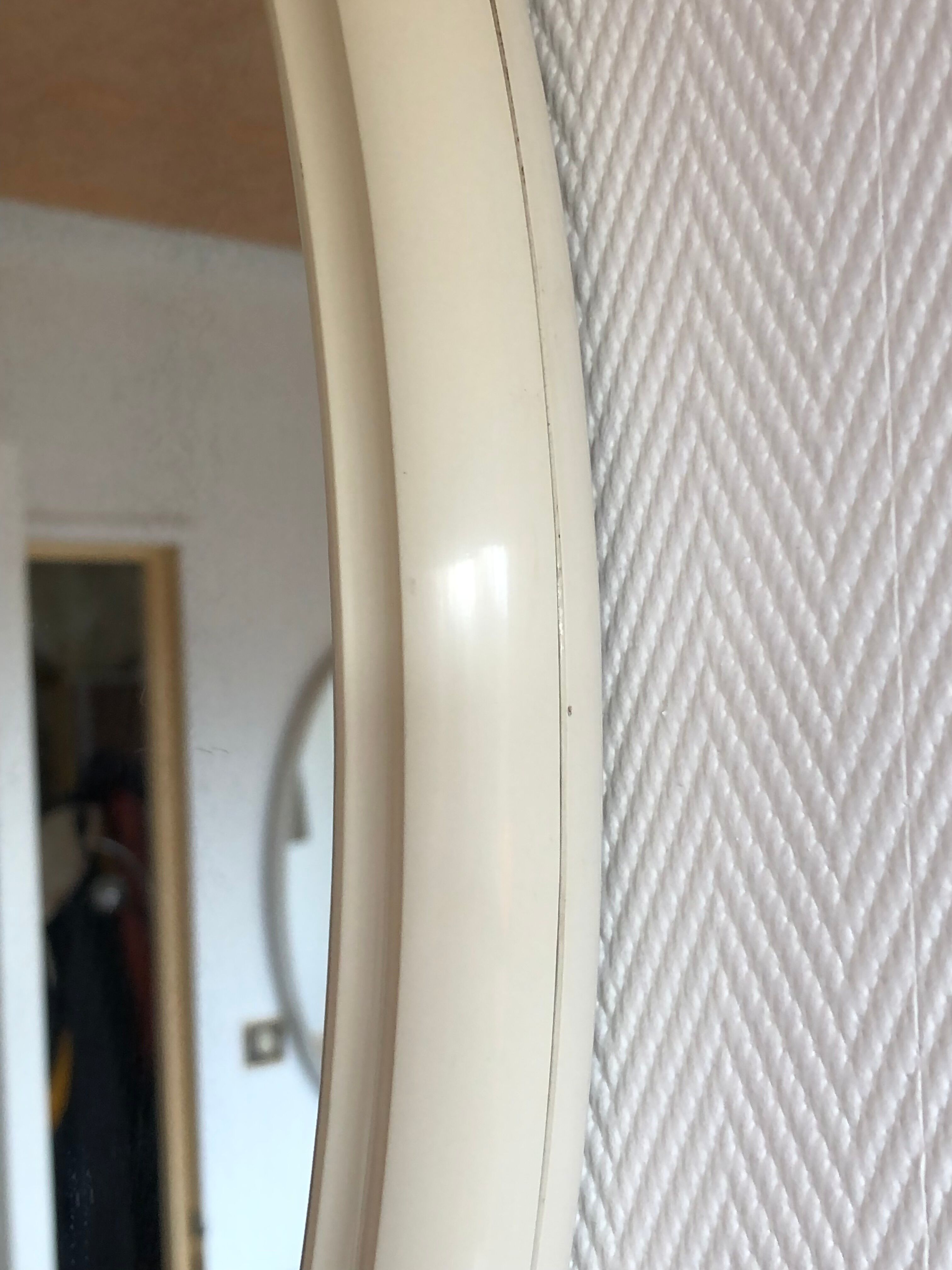 Tiger vintage oval mirror