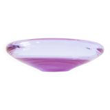 Large purple glass bowl 1970